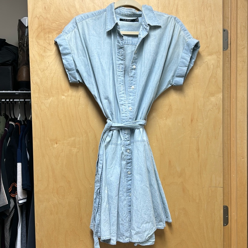 Lauren Ralph Lauren Blue Jean Dress 6P